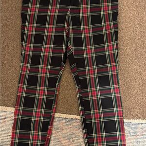 GAP Womens Plaid pants - Black and Red
